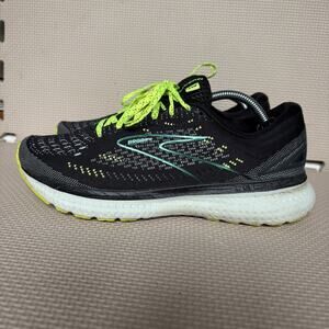 Brooks Glycerin 19 Womens Running Shoes Size 8.5 Black/Neon Neutral Cushioning